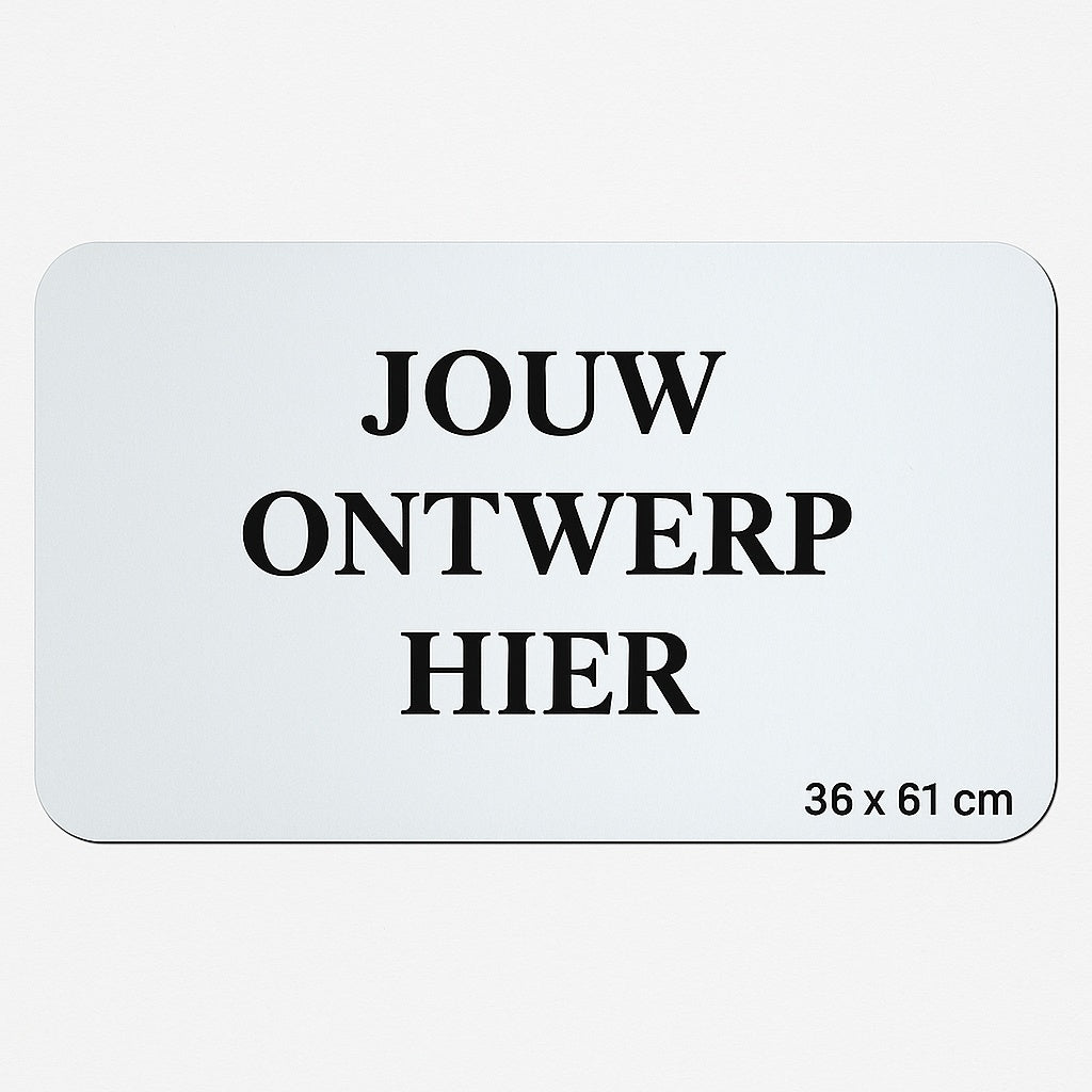 Gepersonaliseerde speelmat 36x61 cm – ontwerp jouw eigen gaming mat met foto’s, logo’s of artwork