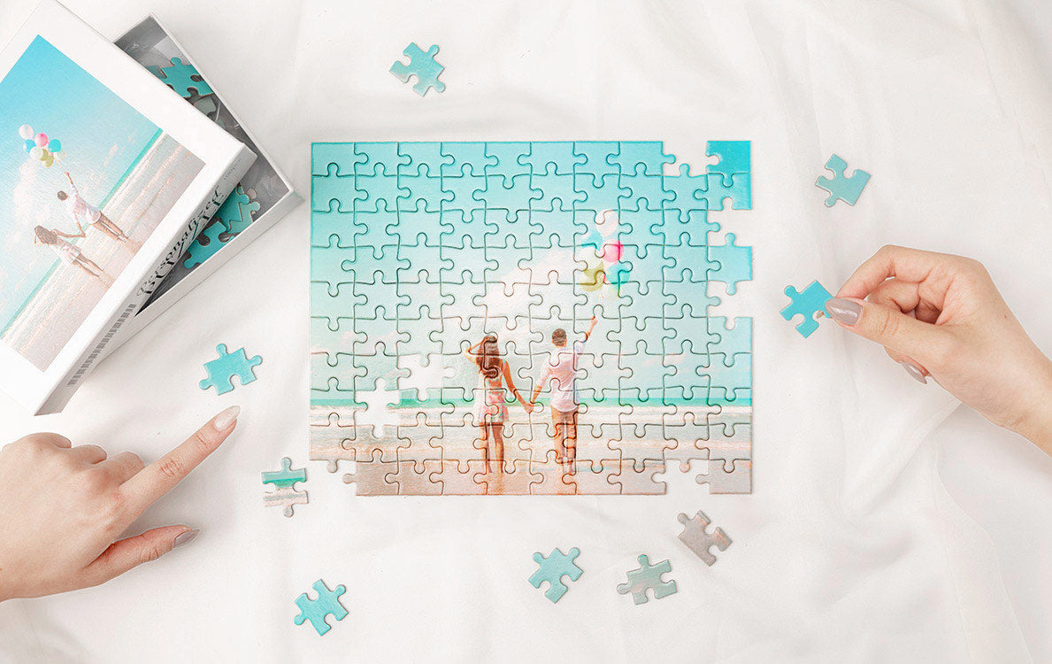 Gepersonaliseerde fotopuzzels met eigen foto – diverse maten en vormen
