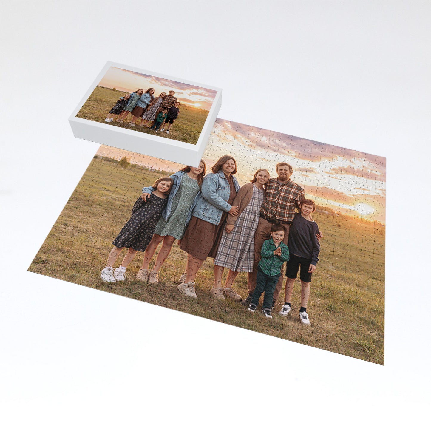 Gepersonaliseerde fotopuzzel met 500 stukjes, perfect als cadeau en herinnering.